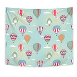 Hot Air Balloon Design Pattern Wall Tapestry