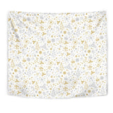 Christmas Tree Christmas Element Silver Gold Pattern Wall Tapestry