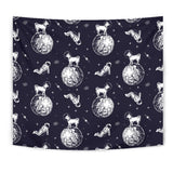 Chihuahua Space Helmet Astronaut Pattern Wall Tapestry