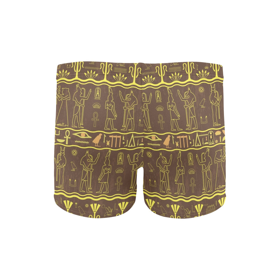 Egypt Hieroglyphics Pattern Print Design 03 Men's Swimming Trunks