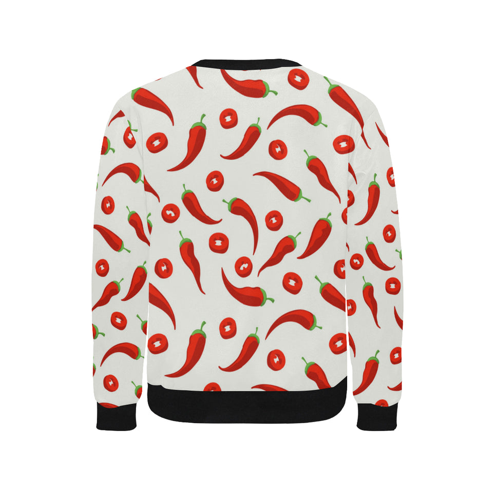 Chili pattern Men's Crew Neck Sweatshirt