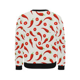 Chili pattern Men's Crew Neck Sweatshirt