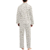Chemistry Periodic Table Pattern Print Design 04 Men's Long Pajama Set