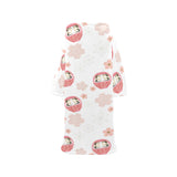 Daruma japanese wooden doll cherry blossom flower Blanket Robe with Sleeves