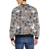 Halloween design pattern Men's Crew Neck Sweatshirt