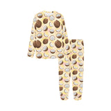 Coconut Pattern Print Design 05 Kids' Boys' Girls' All Over Print Pajama Set
