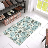 Dragonfly Butterfly Plants insect flower vintage s Doormat