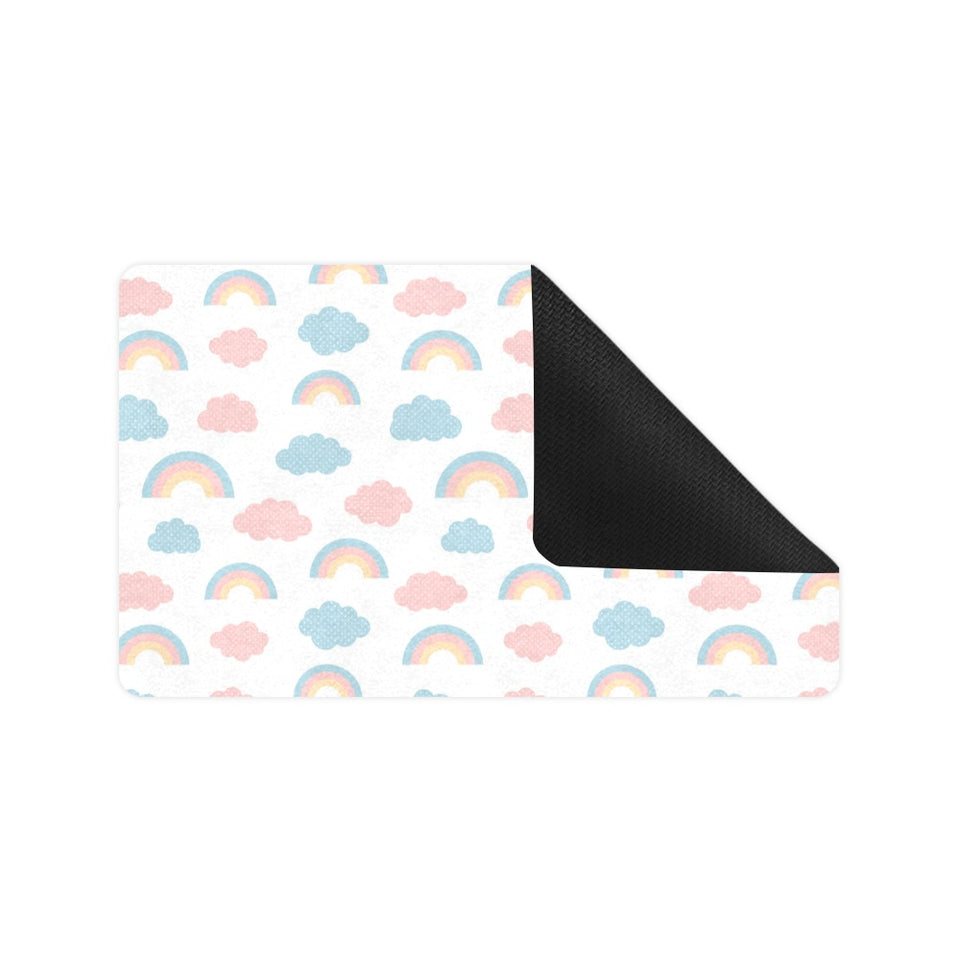 Cute rainbow clound pattern Doormat