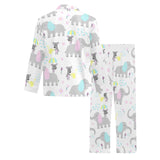 Cute elephant mouse pattern Men's Long Pajama Set