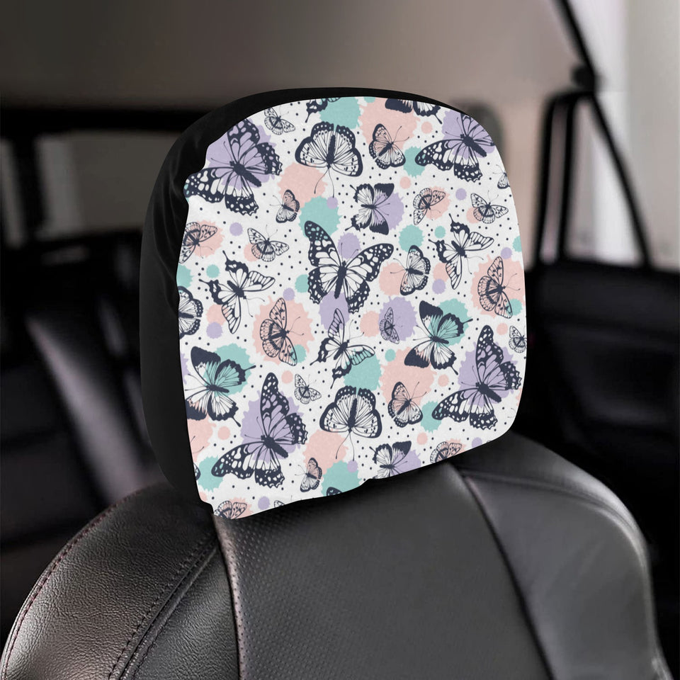Butterfly pattern Car Headrest Cover