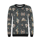 Cute koala pattern Women's Crew Neck Sweatshirt