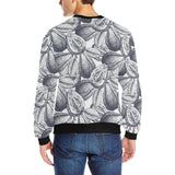 Guava tropical hand drawn pattern Men's Crew Neck Sweatshirt