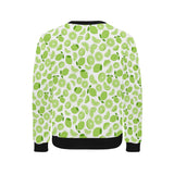 Lime design pattern Men's Crew Neck Sweatshirt