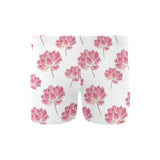 Pink lotus waterlily pattern Men's Swimming Trunks