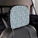 poodle dog pattern Car Headrest Cover