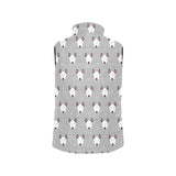 Bull Terrier Pattern Print Design 05 Men's Padded Vest