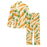 Carrot Pattern Print Design 01 Men's Long Pajama Set