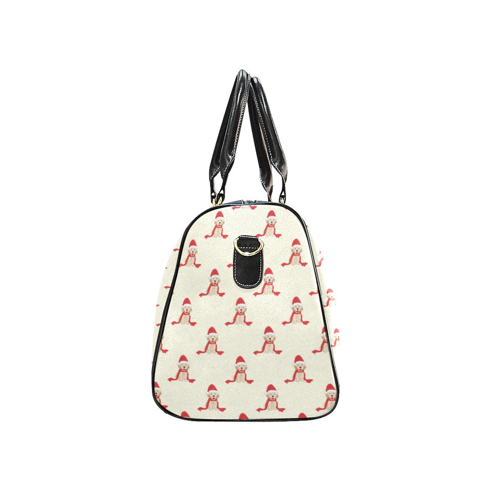 Golden Retriever Pattern Print Design 01 Travel Bag