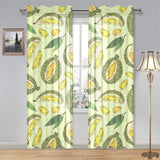 Durian leaves pattern background Gauze Curtain