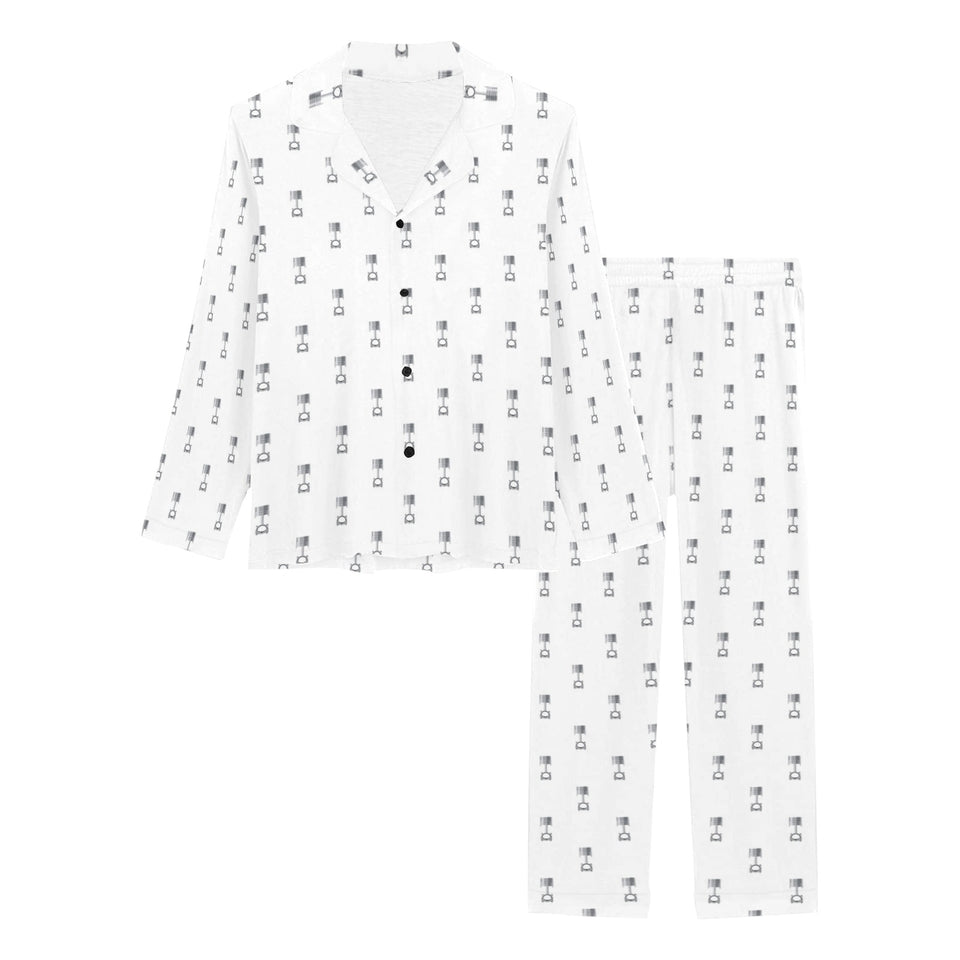 Engine Piston Background Pattern Print Design 01 Women's Long Pajama Set
