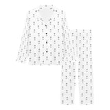 Engine Piston Background Pattern Print Design 01 Women's Long Pajama Set