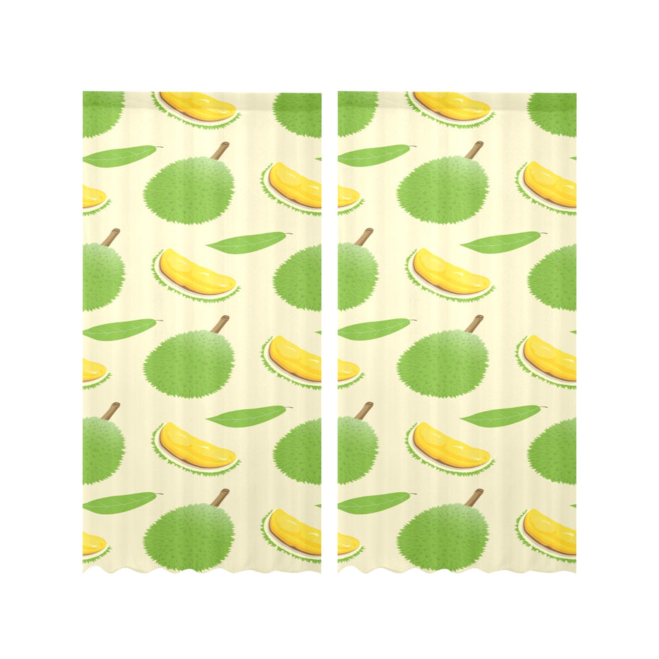 Durian pattern Gauze Curtain