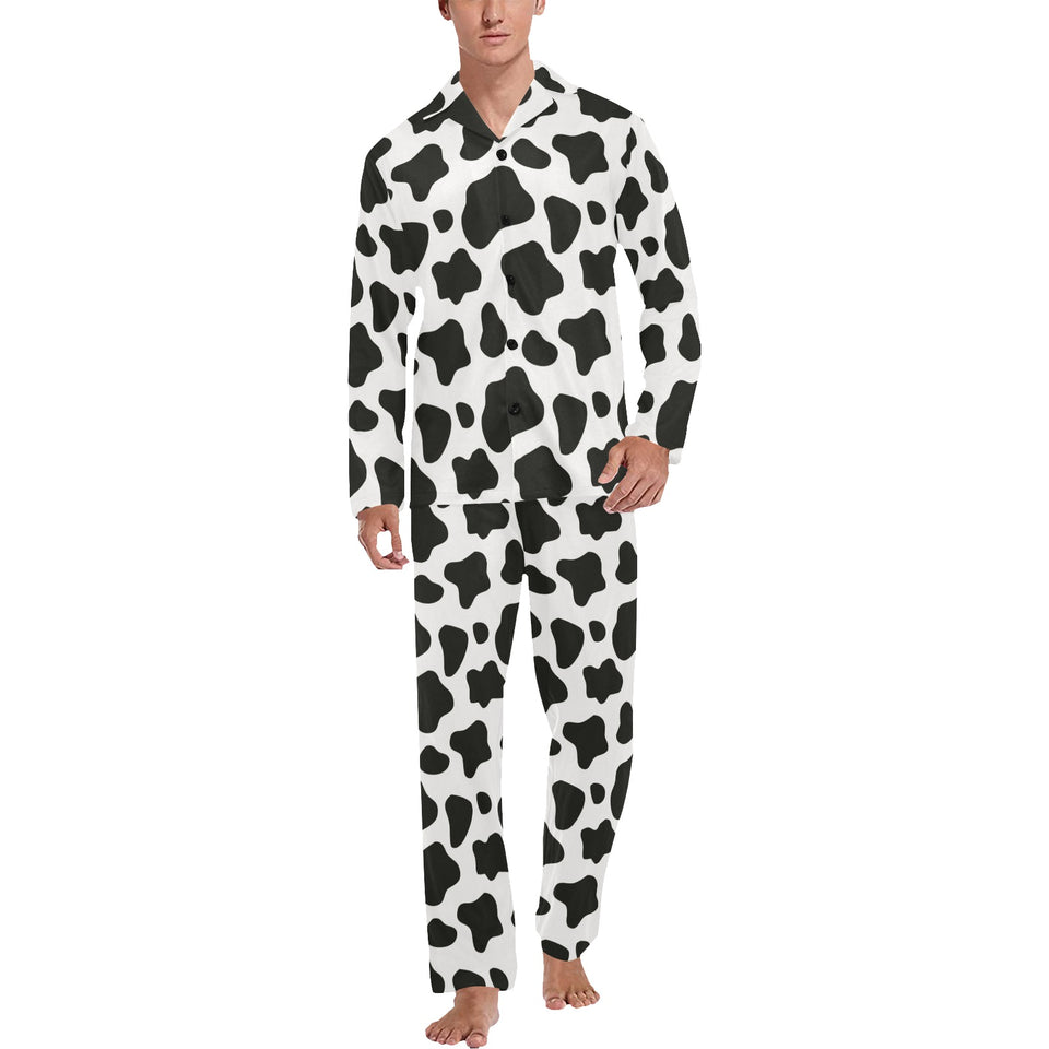 Cow skin pattern Men's Long Pajama Set
