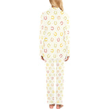 Horseshoes Pattern Print Design 02 Women's Long Pajama Set