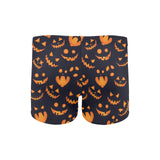 Halloween pattern Pumpkin background Men's Swimming Trunks