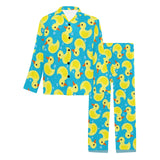 Duck Pattern Print Design 04 Men's Long Pajama Set