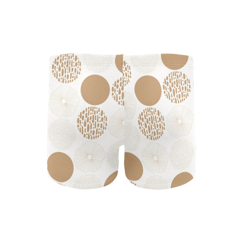 Gold Texture mushroom pattern Men's Swimming Trunks
