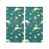 Kangaroo leaves pattern Gauze Curtain