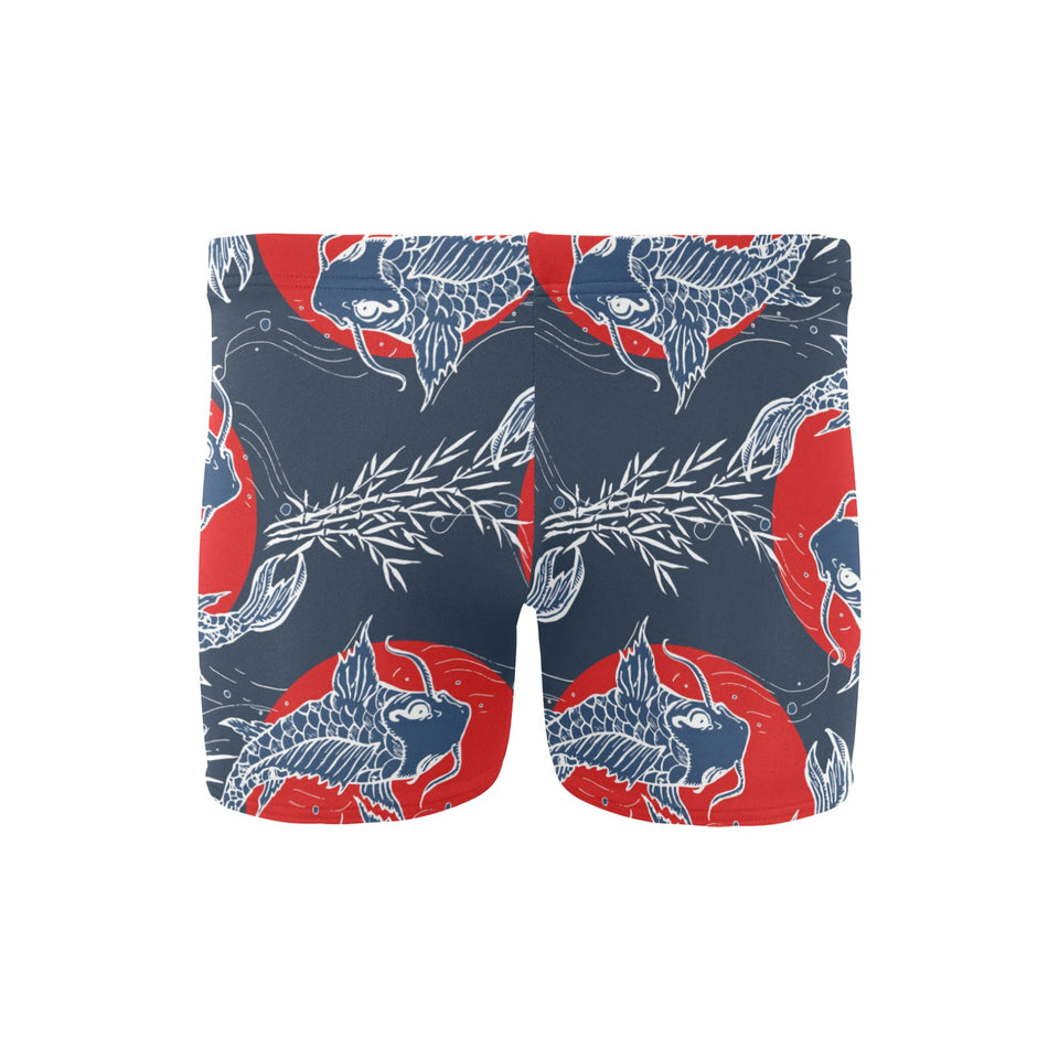 Koi Fish Carp Fishs hand drawn japanese art Men's Swimming Trunks