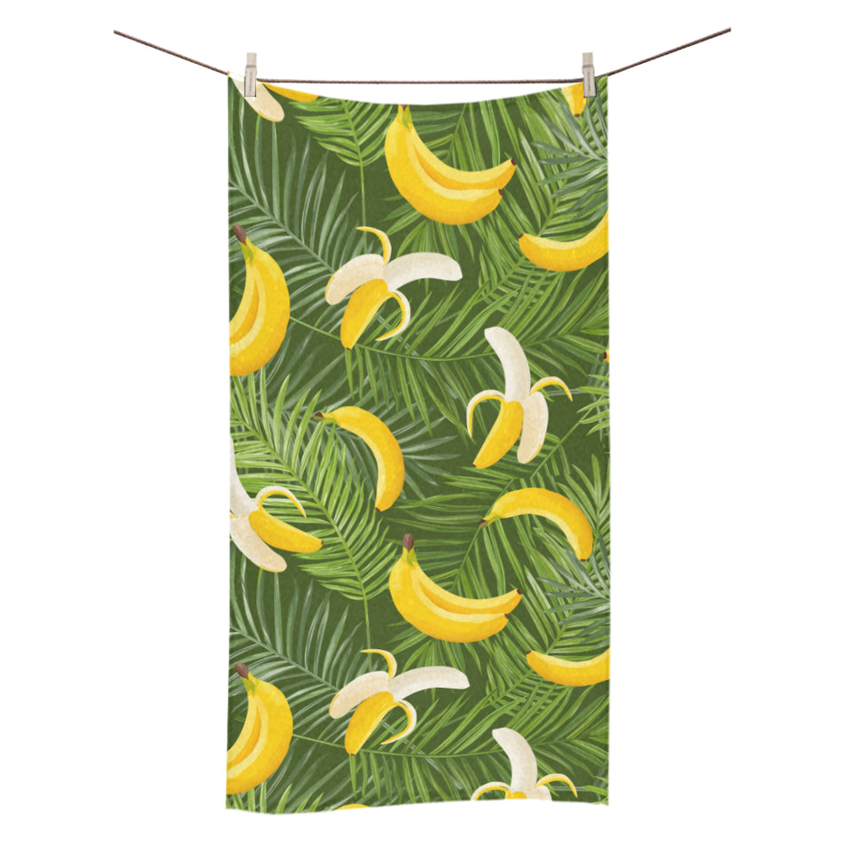 Banana Palm Leaves pattern Bath Towel