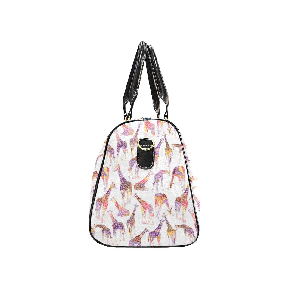 Giraffe Pattern Print Design 02 Travel Bag