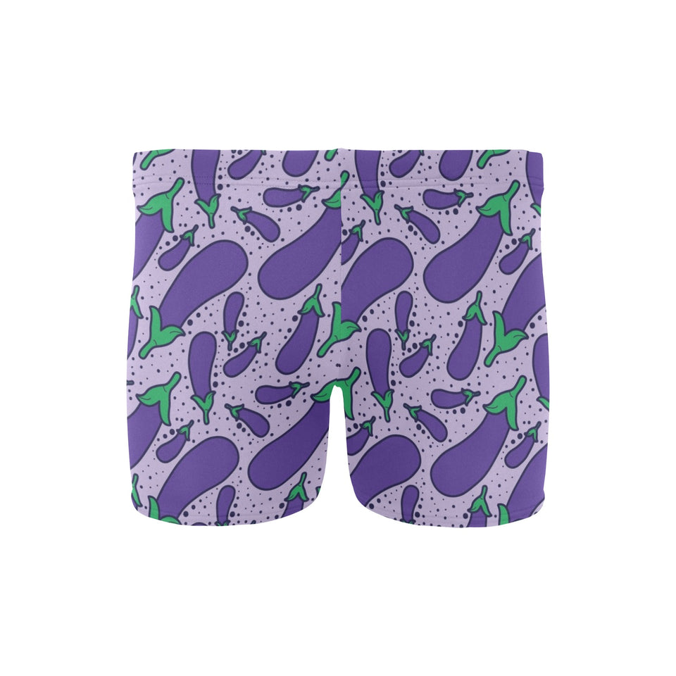 Eggplant Pattern Print Design 03 Men's Swimming Trunks