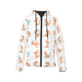 Cute Kangaroo pattern Women's Padded Hooded Jacket