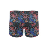 Octopus sea wave tropical fishe pattern Men's Swimming Trunks