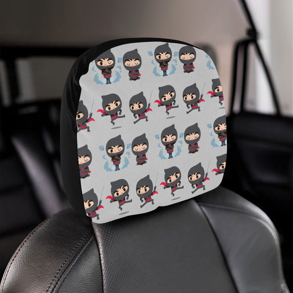 Cute ninja pattern Car Headrest Cover