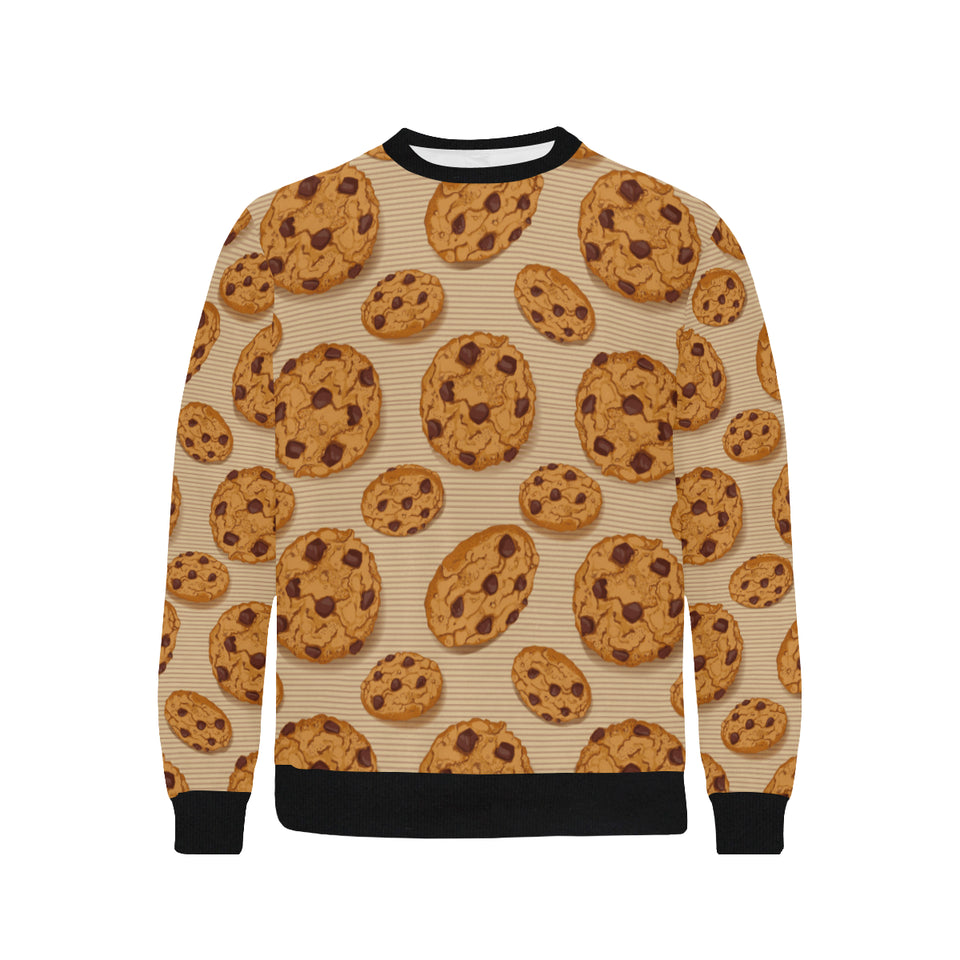 Cookie pattern Men's Crew Neck Sweatshirt