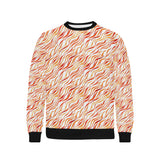 Fire flame watercolor pattern Men's Crew Neck Sweatshirt