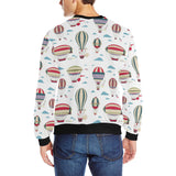 Hot air balloon pattern Men's Crew Neck Sweatshirt