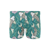 Koi Fish Carp Fish lotus pattern Men's Swimming Trunks
