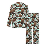 Coconut Pattern Print Design 03 Women's Long Pajama Set