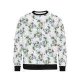 Peacock feather pattern Men's Crew Neck Sweatshirt