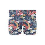 Blue red dragon cloud pattern Men's Swimming Trunks