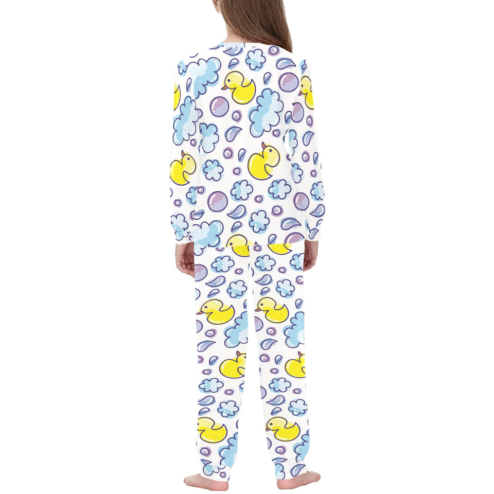 Duck Pattern Print Design 01 Kids' Boys' Girls' All Over Print Pajama Set