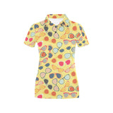 Sun Glasses Pattern Print Design 05 Women's All Over Print Polo Shirt