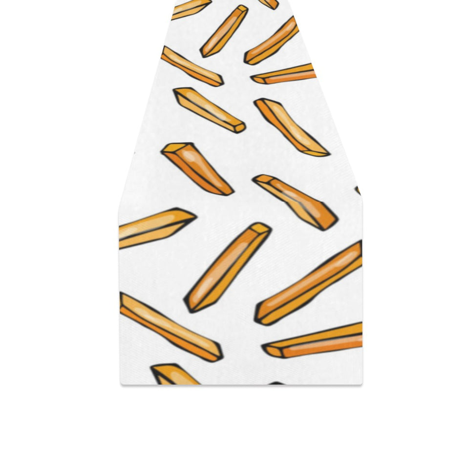 French fries potato pattern Table Runner