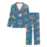 Darts Pattern Print Design 02 Women's Long Pajama Set